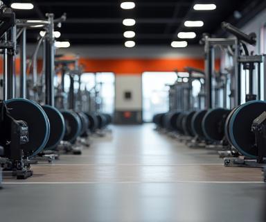 Modern gym floor at Albion Fitness Solutions, Manchester