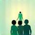Group of members supporting each other
